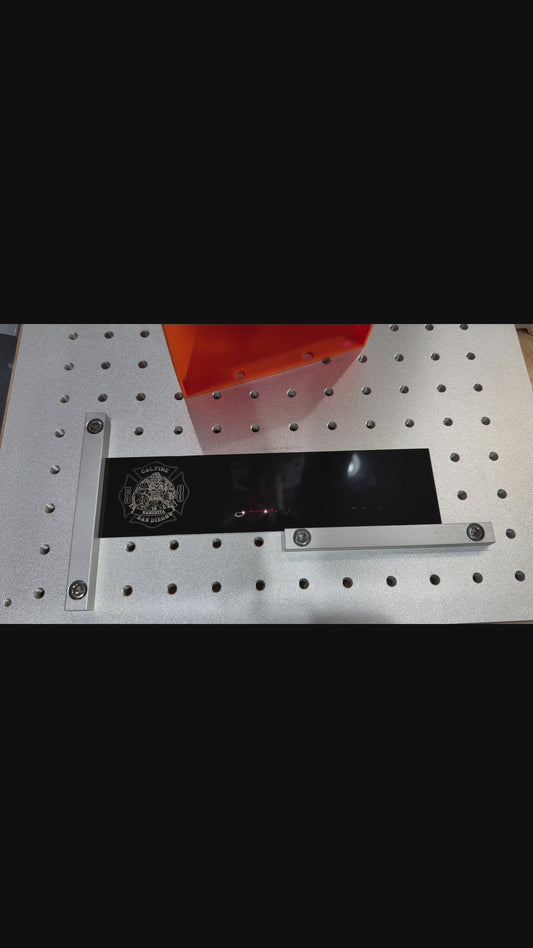 Black Gloss Aluminum Nameplate