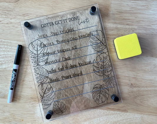 Dry Erase note board