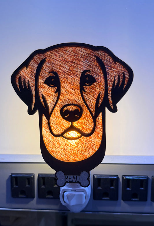 Personalized Labrador Night Light – Cozy Glow for Pet Lovers
