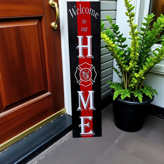 Thin Red line porch sign