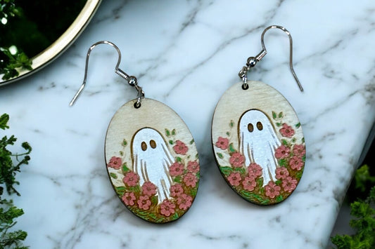 Floral Ghost Earrings