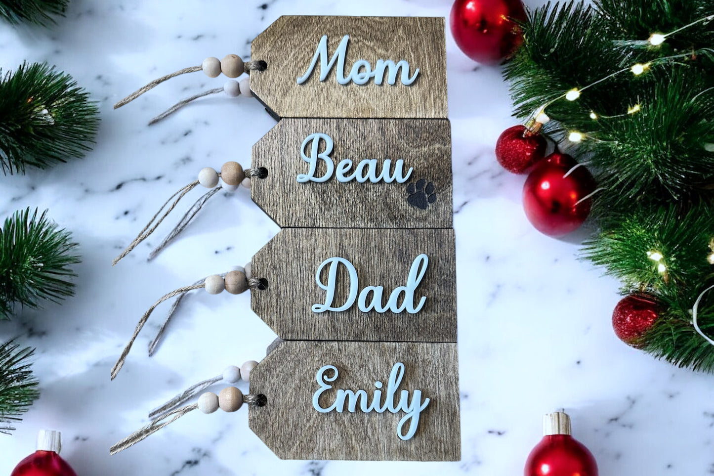 Rustic Stocking Tags