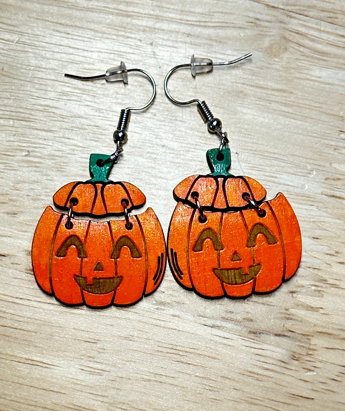 Cute Face Pumpkin Earrings