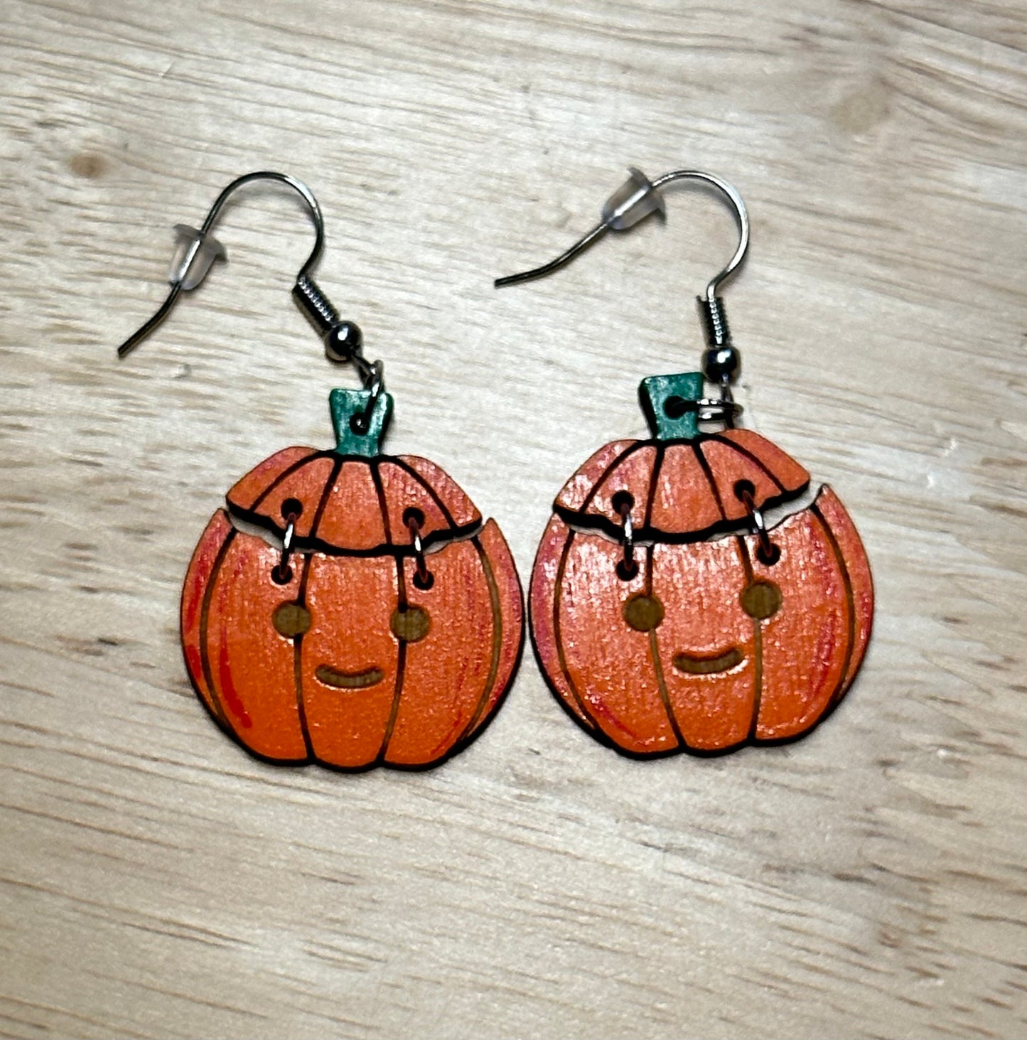 Cute Smile Pumpkin Earrings