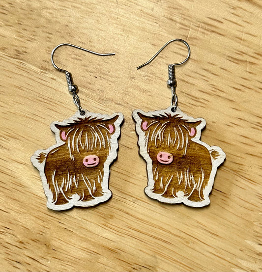 Highland Cow Earrings