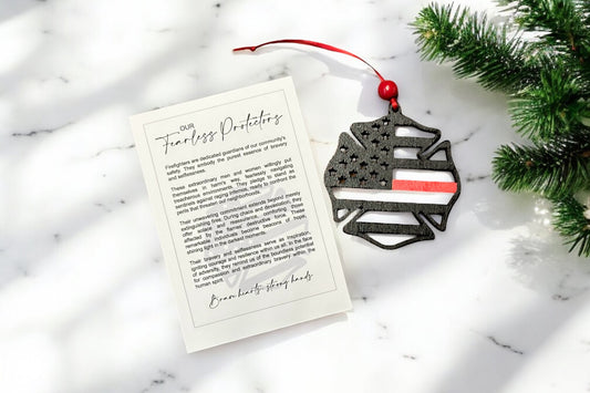 Maltese Thin Red Line Ornament