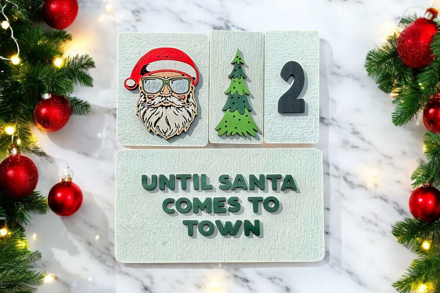 Until Santa Comes to town count down TILES ONLY