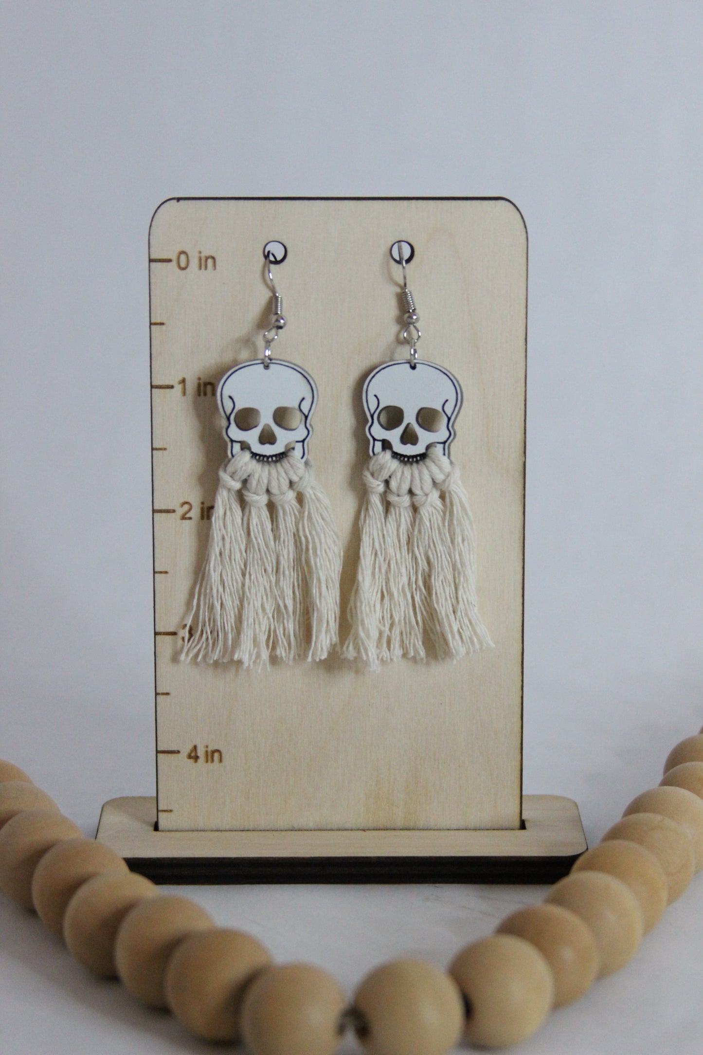 Skull Fringe Earrings