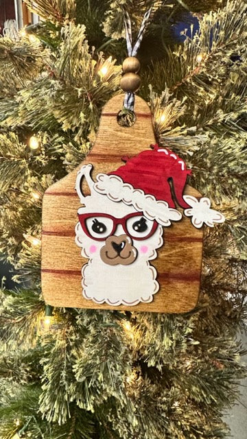 Lama Christmas Ornament