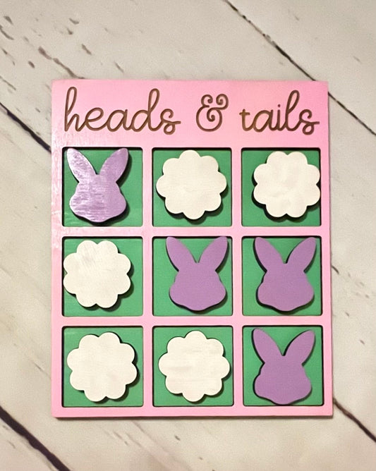 Heads or Tails Tic Tac Toe